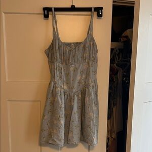 American Eagle Outfitters Blue Floral Mini Dress